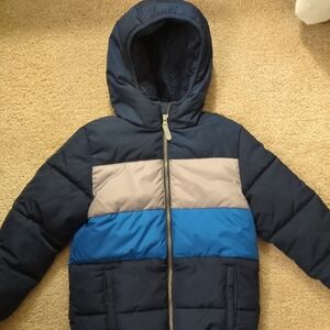 Children's Navy and Blue Puffer Jacket